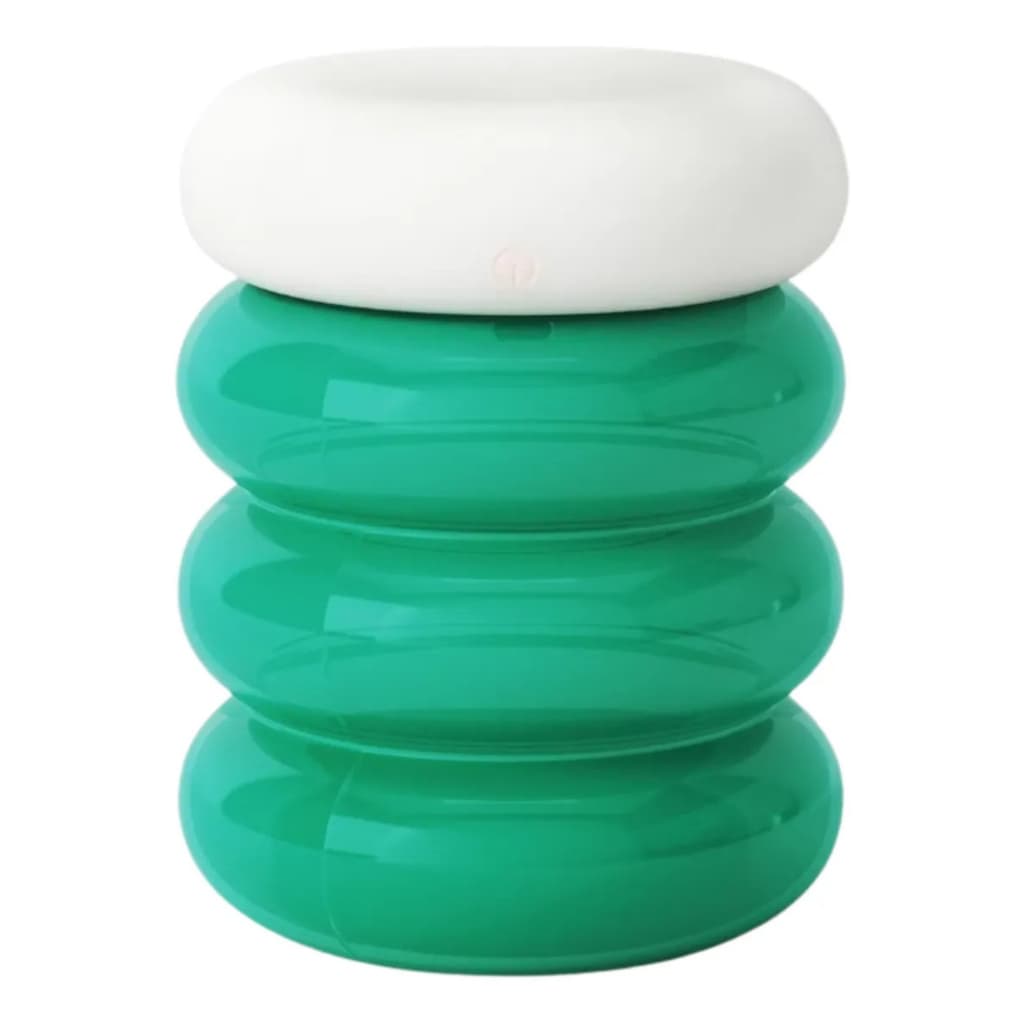 Luminária De Mesa E Porta Jóias S/ Fio Recarregável Usb Verde 5v