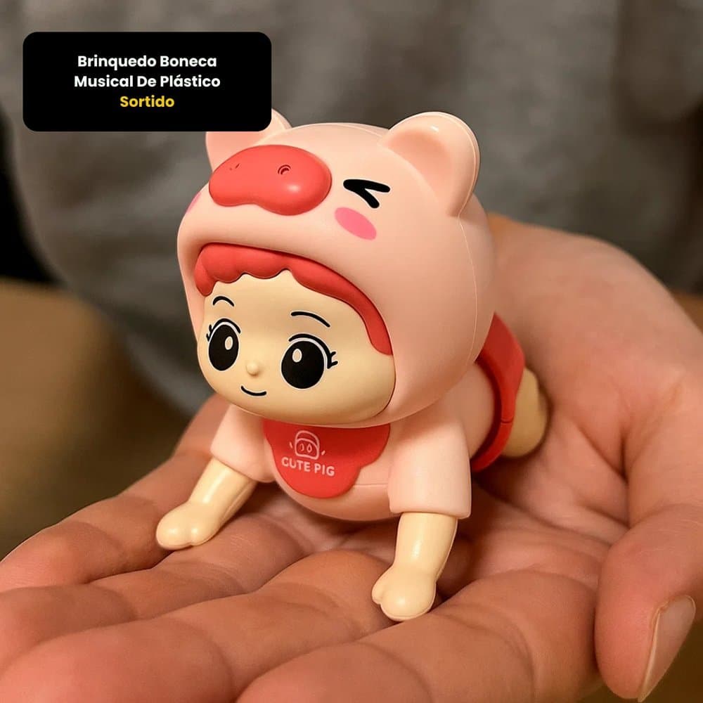 Brinquedo Boneca Musical De Plástico Cut Pig  - Sortido