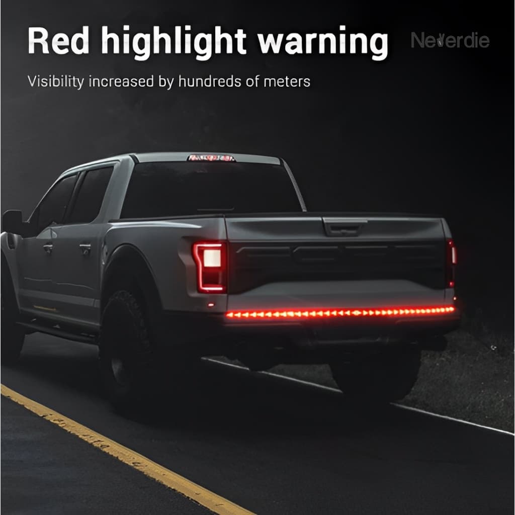 Fita Led Sinalização Traseira Freio Seta Pisca AEROFOLIO EFEITO CARBON LANTERNA LED VERMELHO BREACK LIGHT