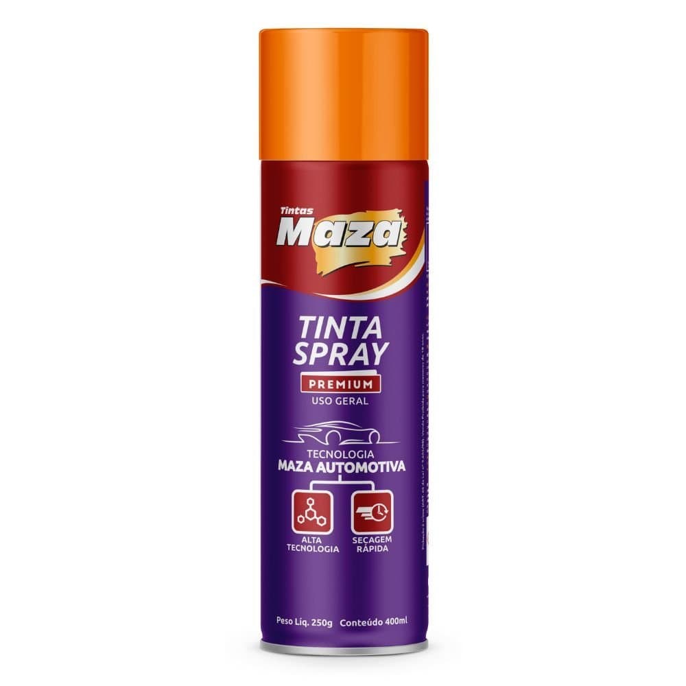 Tinta Spray Premium LUMINOSO Maza 400ml - Laranja