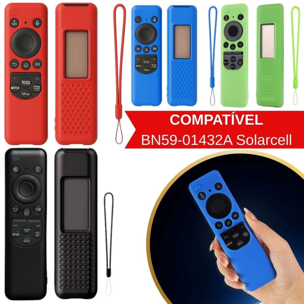 Capa De Controle Remoto Silicone Para  Smart TV Samsung Solar BN59-01432A Solarcell