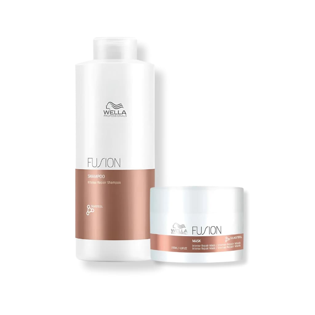 Kit Wella Professionals - Shampoo 1L e Máscara Capilar 150g Fusion