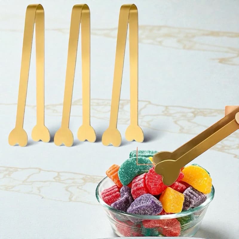1/2 Mini pegador pinça dourada em forma de coração