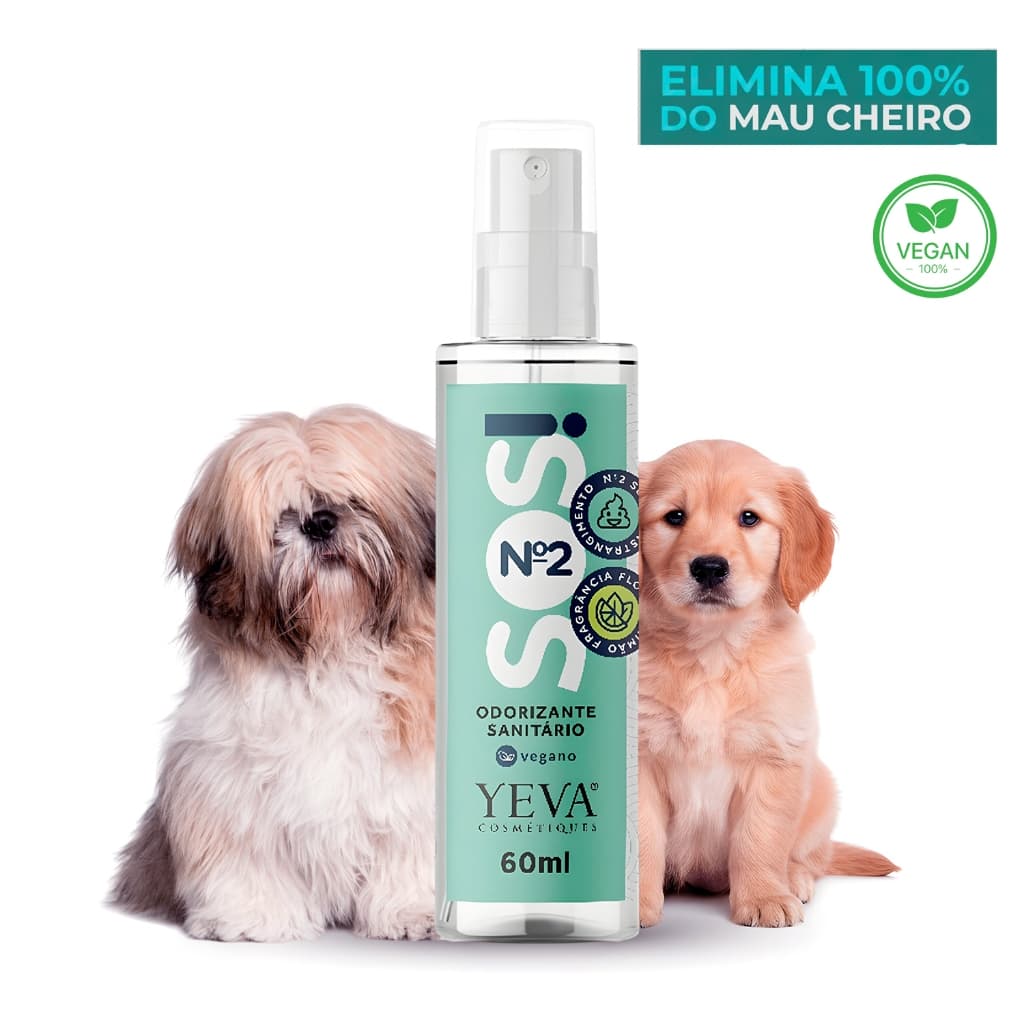 Eliminador de Odores Pet Vegano Tira Cheiro de Xixi e Cocô Cachorro Neutralizador de Odores Ambiente