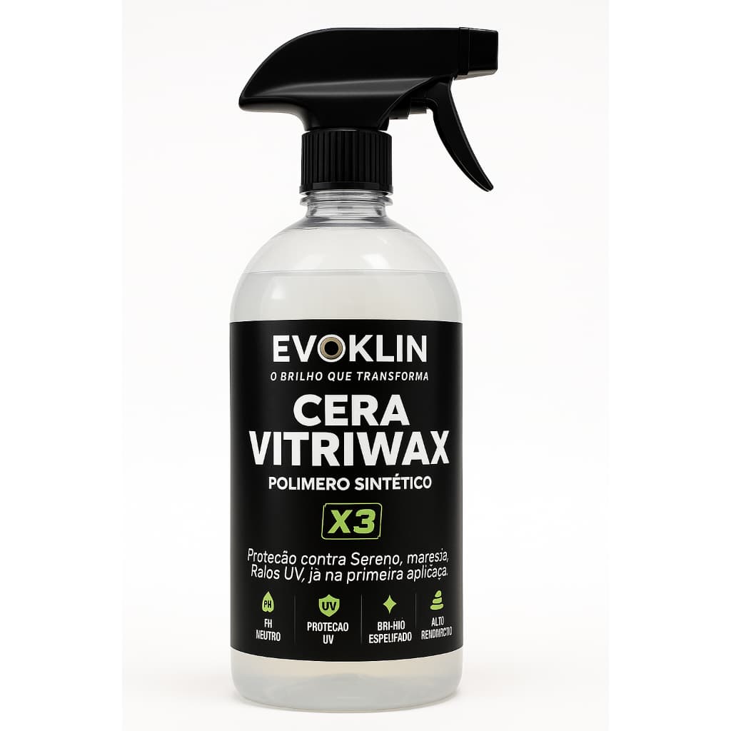 Cera Automotiva Vitriwax 1L Brilho Espelhado & Proteção UV Hidrorepelente Poliwax