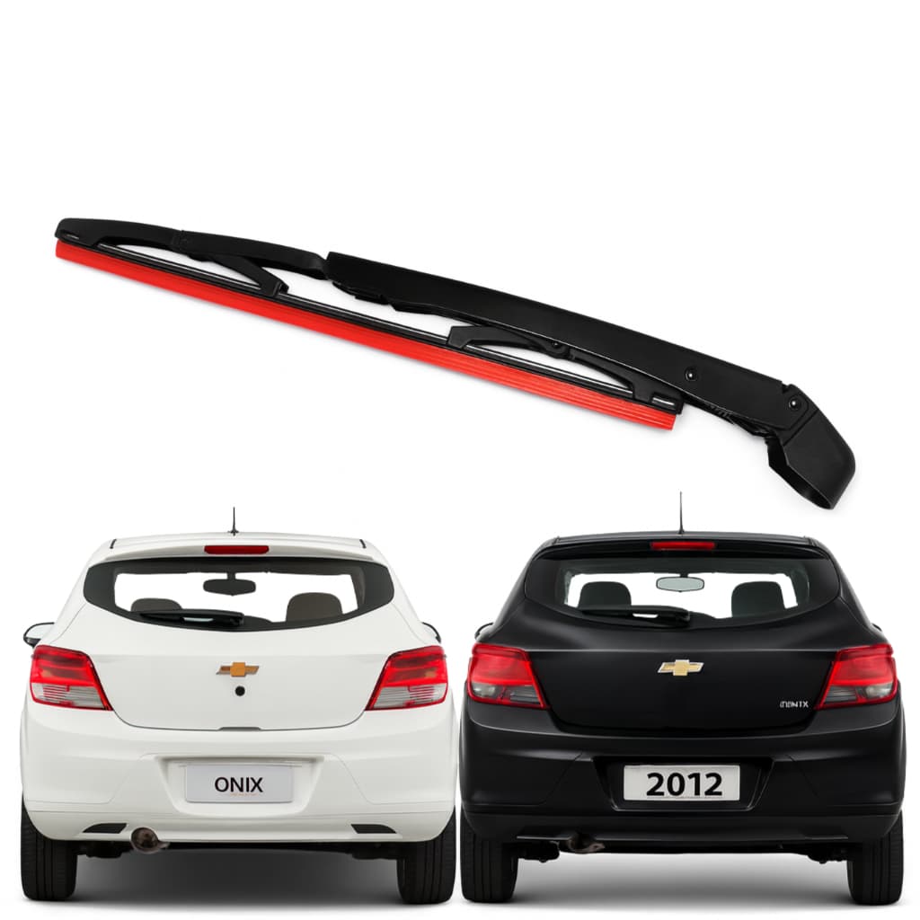 Palheta Com Braço Ferro Limpador Parabrisa Traseira CHEVROLET ONIX 2012 à 2021 2022 2023 2024 2025