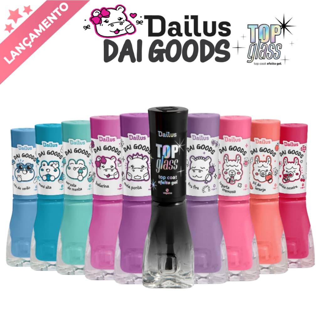 Esmalte Dailus Nova Coleção Dai Goods Kit 9 Cores