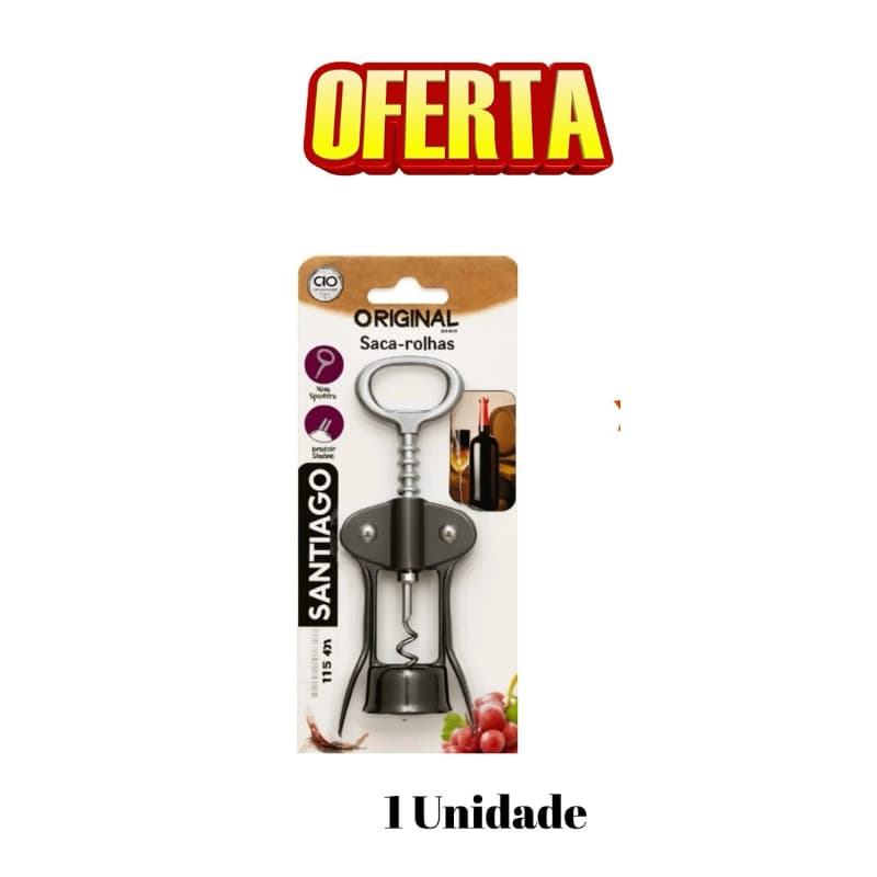 Saca Rolha Tipo Borboleta Multiuso Cozinha