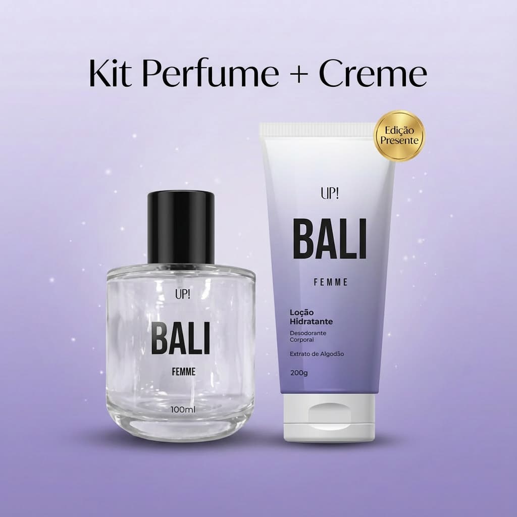 Perfume Feminino Bali + Creme Hidratante Bali 200g |100ml | Inspiração Angel |OK! Perfumes Up! Essências  Up! 08