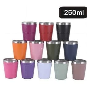 Copo Térmico 250 ml com Tampa – Ideal para Café, Chá e Drinks