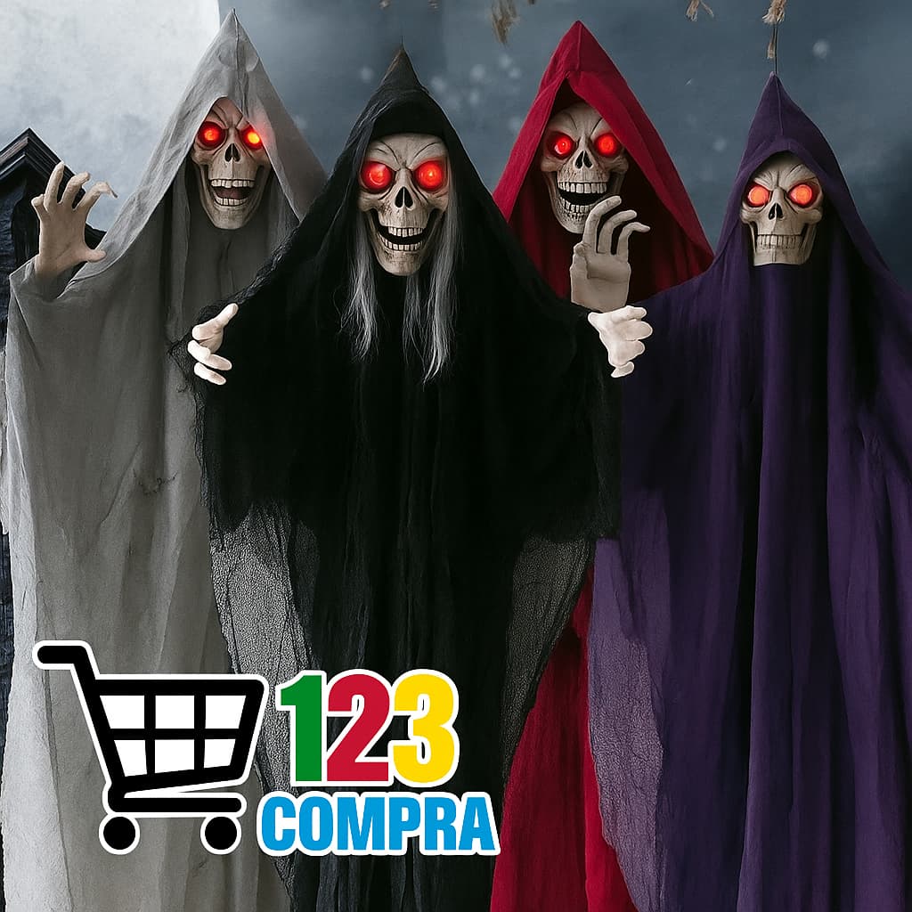 Decoração de Halloween - Grande Caveira - 180 cm P/ Decoração de Halloween