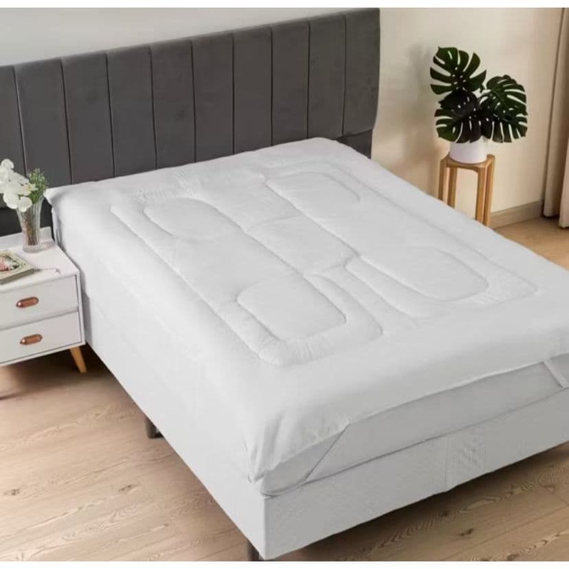 Pillow Top Premium 400 Fios – Toque Macio e Nuvem de Conforto