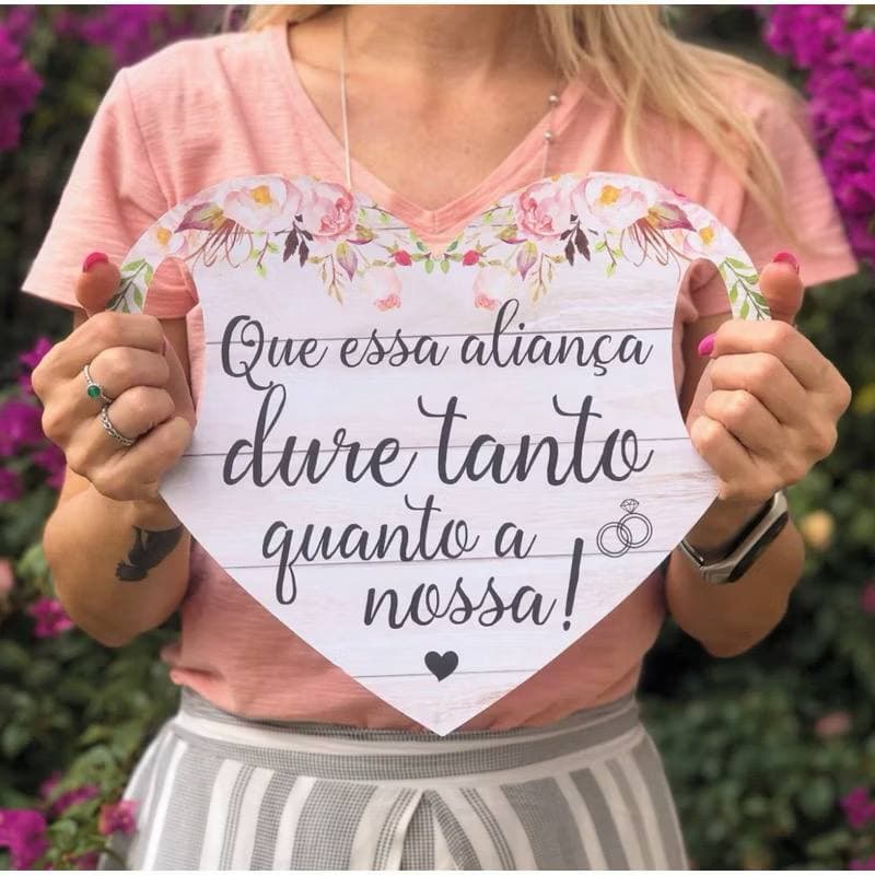 Placas Decorativas decoração frases que essa aliança personalizada