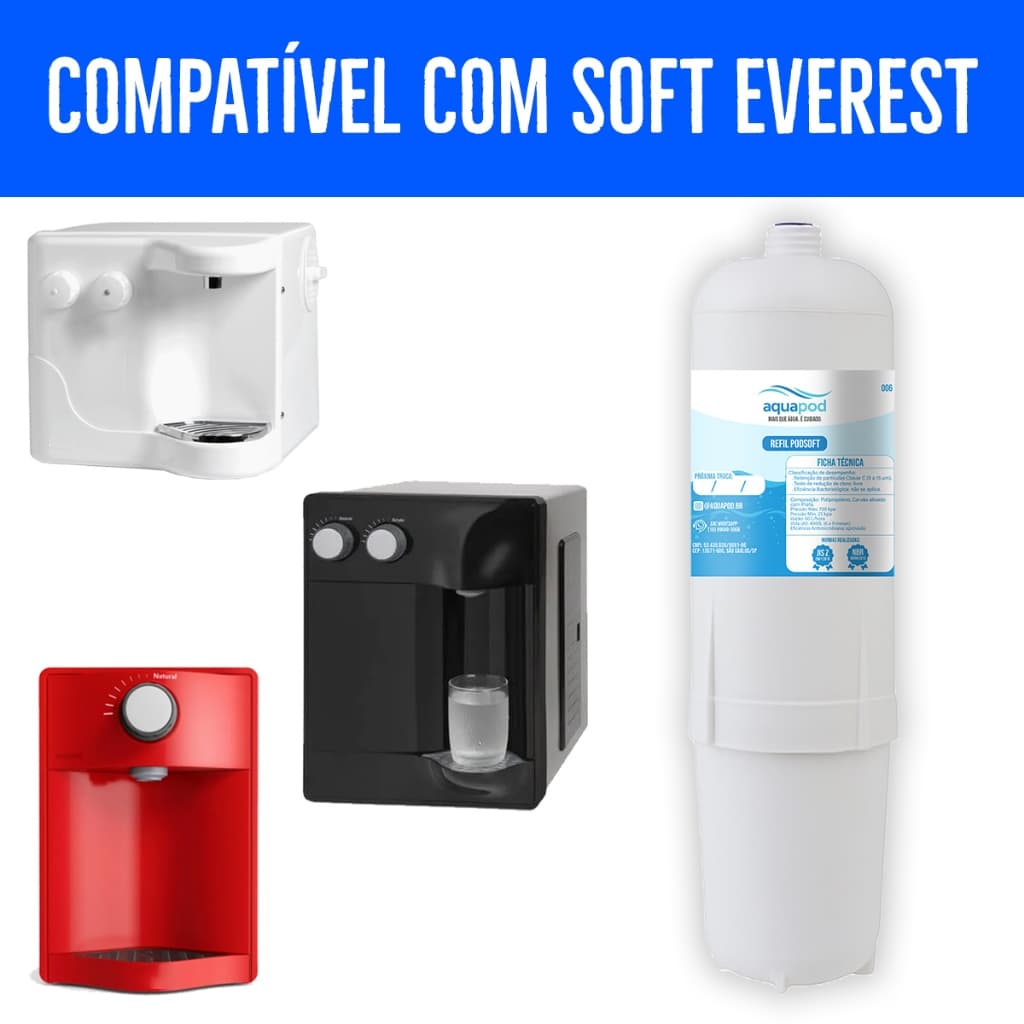 Refil Aquapod Compatilvel com Purificador Soft Everest