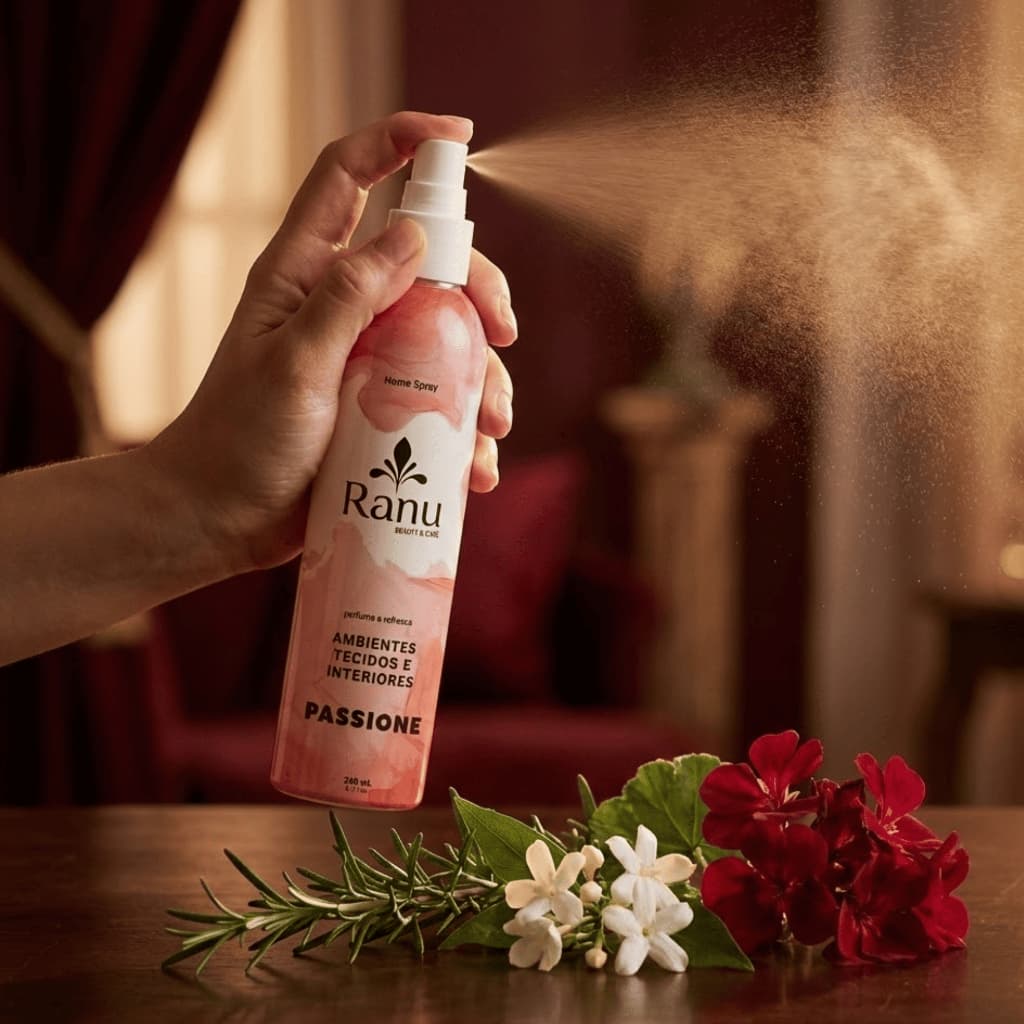 Home Spray Aromatizador de Ambiente 240ml | Perfume Passione Forte Fougère Intenso para Casa, Loja, Escritório, Tecidos