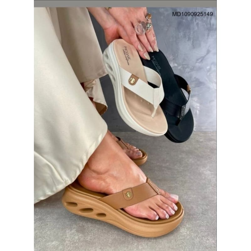 Sandalia Tamanco Modare FlatForm Ortopedico Original Lançamento Leve E Confortável