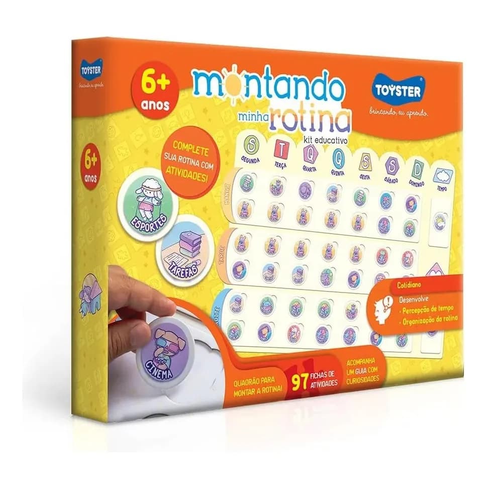 Kit Educativo Montando Minha Rotina 97 Fichas De Atividades