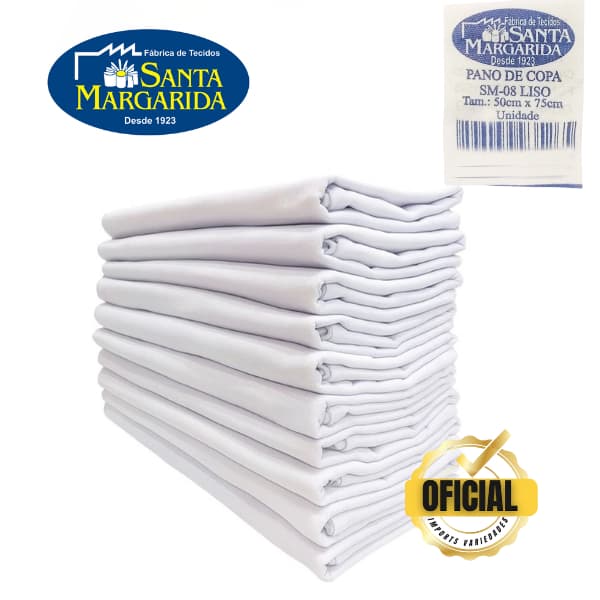 Pano SM08 SANTA MARGARIDA Alvejado Big Extra 50cm x 75 cm 5 -10 Ou 20 unidades Decoração Artesanato