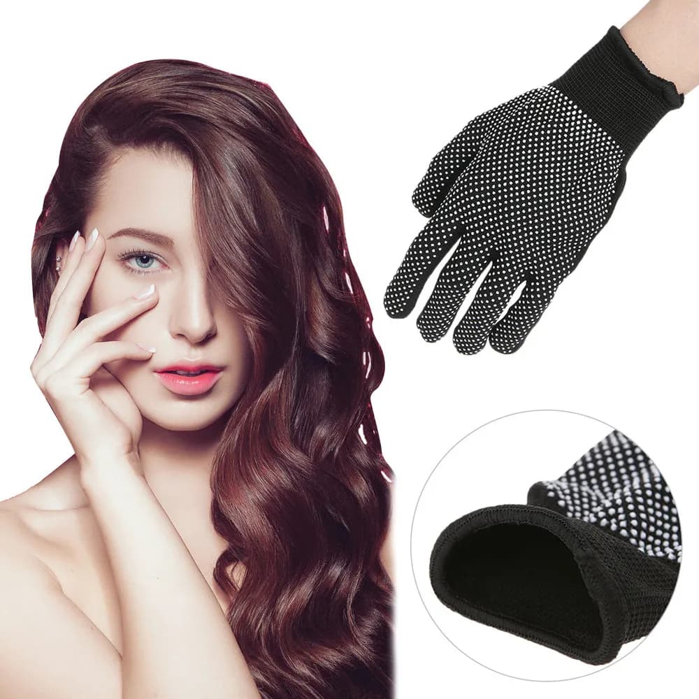O2 Peças De Luva Protetora Resistente Ao Calor Para Modelar o cabelo com chapinha