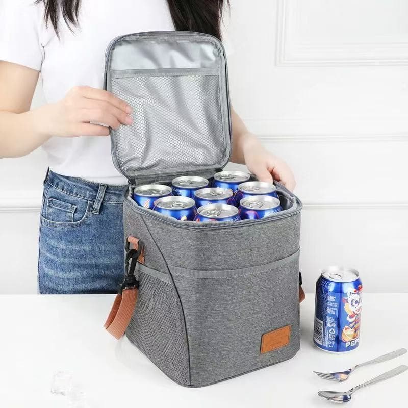 10L Bolsa Termica Marmiteira Grande Impermeavel Para Trabalho Lanche Almoço Fitness