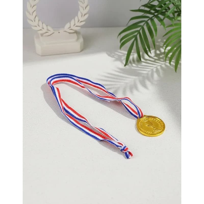 Medalha Dourada De Plástico Winner Vencedor - Unidade