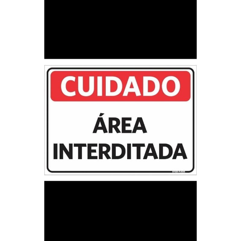 Placas decorativas ( cuidado Área interditada) 3 TM