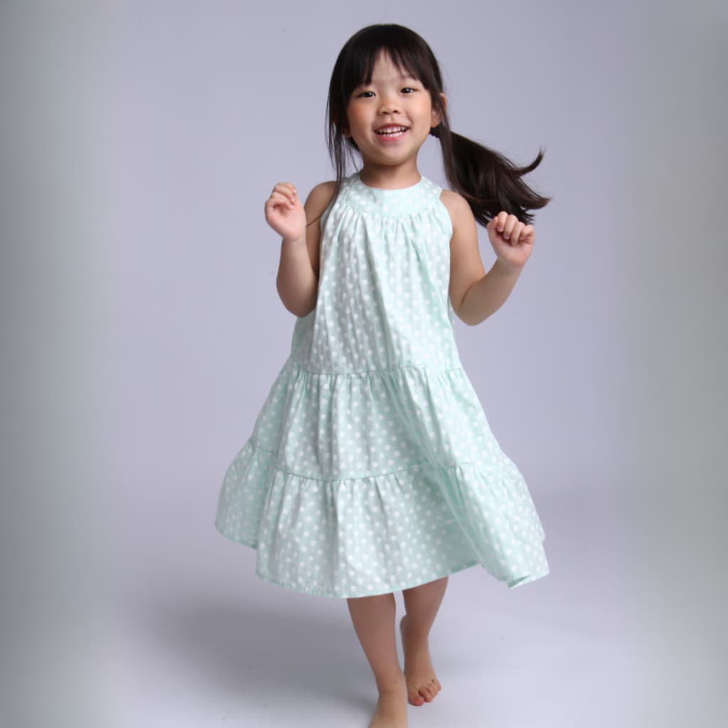 Vestido Infantil Feminino Ariel 100% Algodão Estiloso Confortável Leve Para Dia A Dia