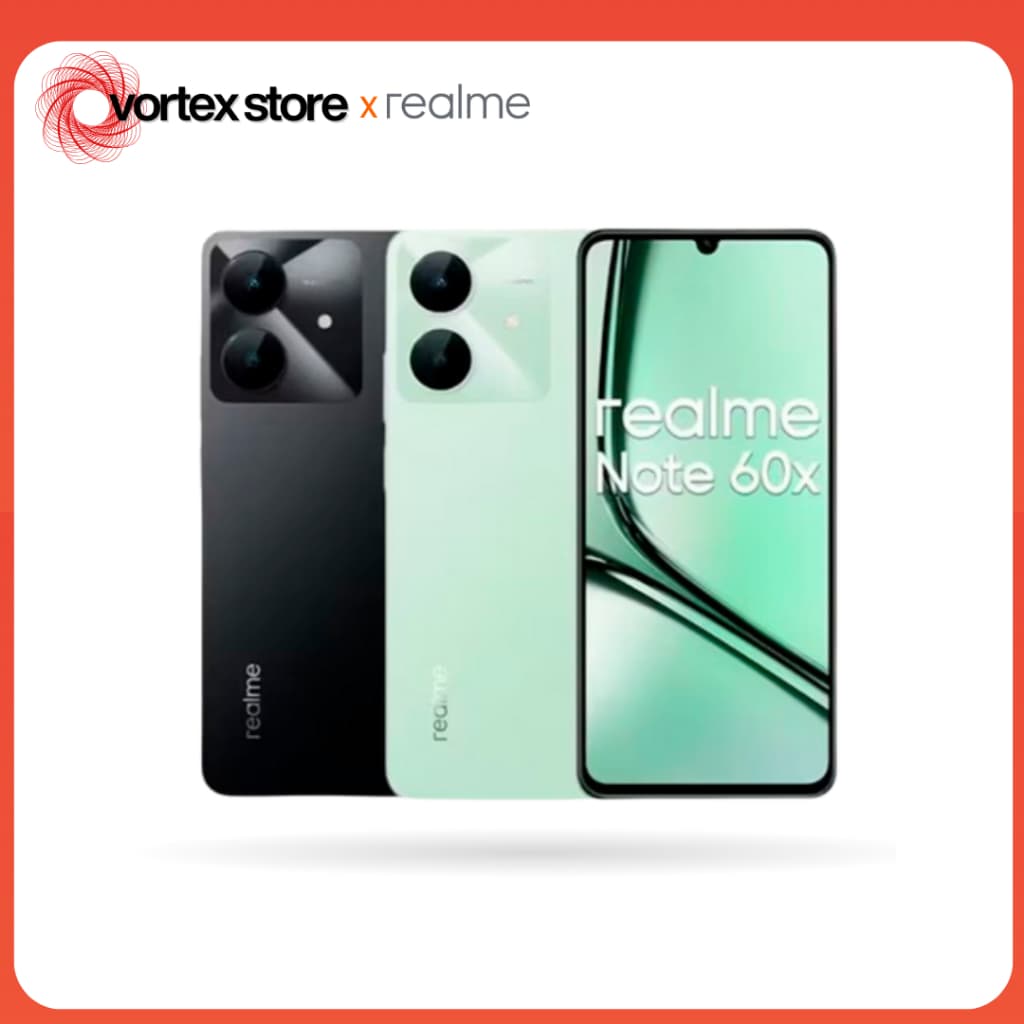 Realme Note 60X 4G, Memória 64GB/3GB RAM, Processador Octacore Unisoc T612, Bateria 5000Mah, Versão Global