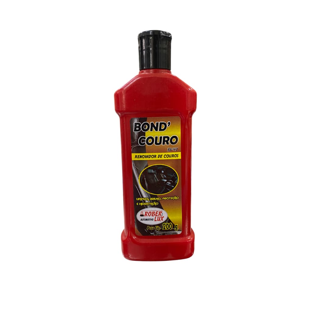 Bond’ Couro Rober-Lux 200g – Renovador, Limpeza e Hidratação para Couro | Brilho e Revitalização