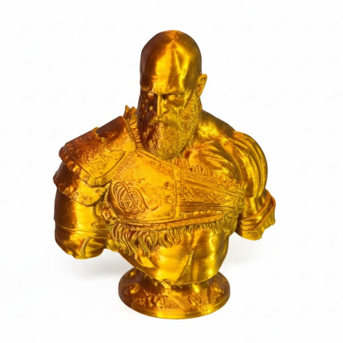 Busto Kratos God od War Ouro/Bronze - Edição Colecionador - Ghost of Sparta