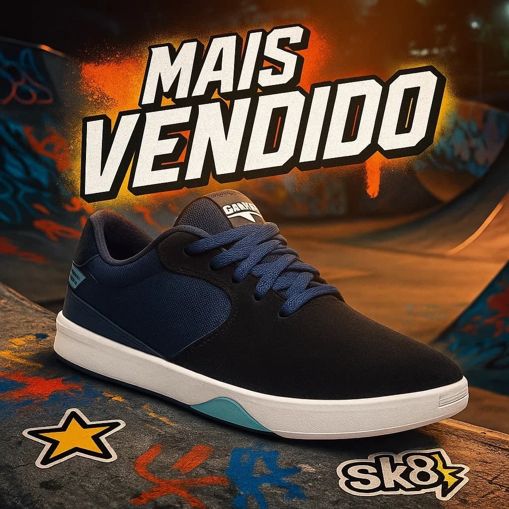 Tênis Masculino Casual Unissex Lançamento Leve Confortável Sneakers Estilo Skate Street 38 Ao 43