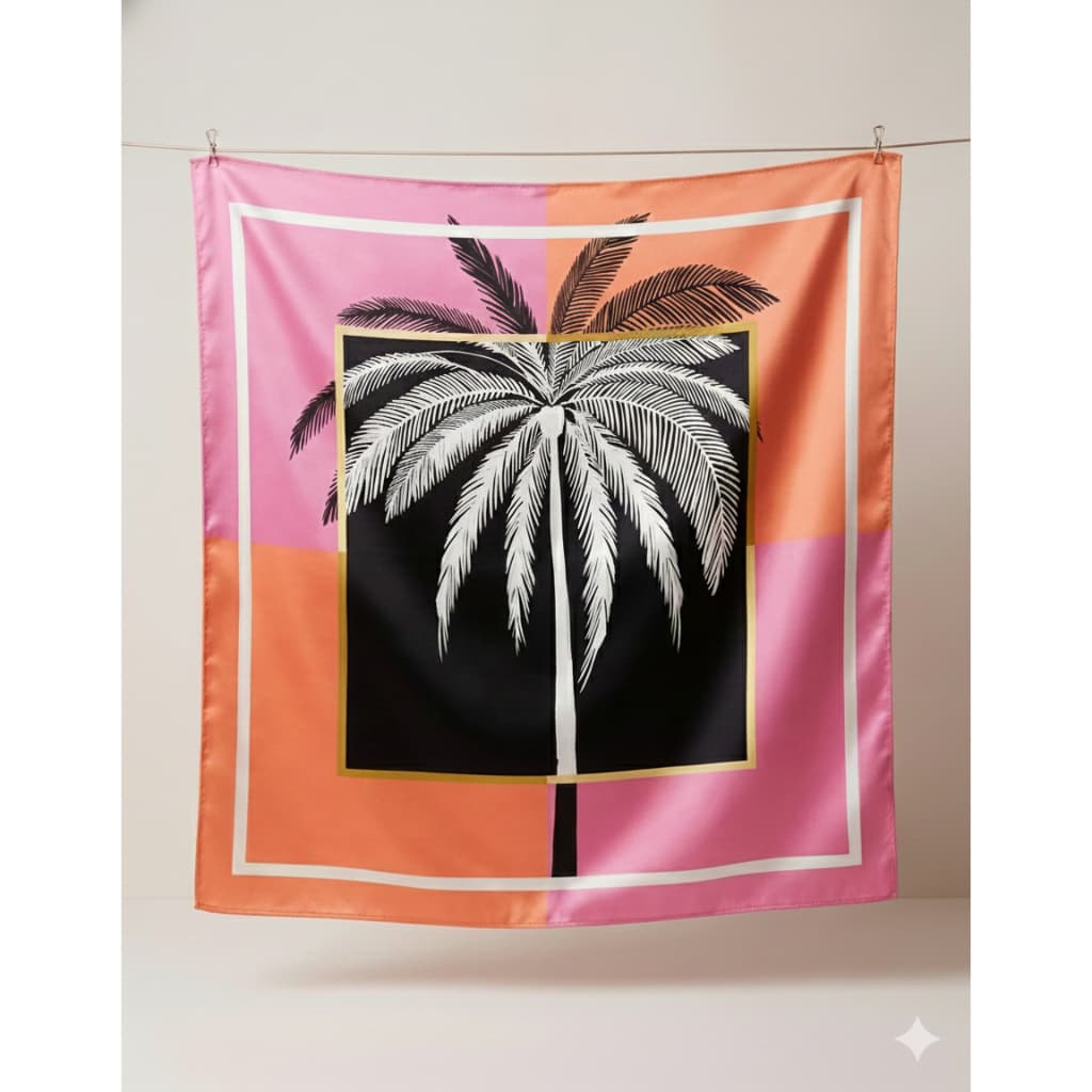Lenço Feminino 90x90 Cetim Para Cabelo Pescoço Bolsa Bolso Premium Luxo Echarpe Cachecol Alta Qualidade Sublimado