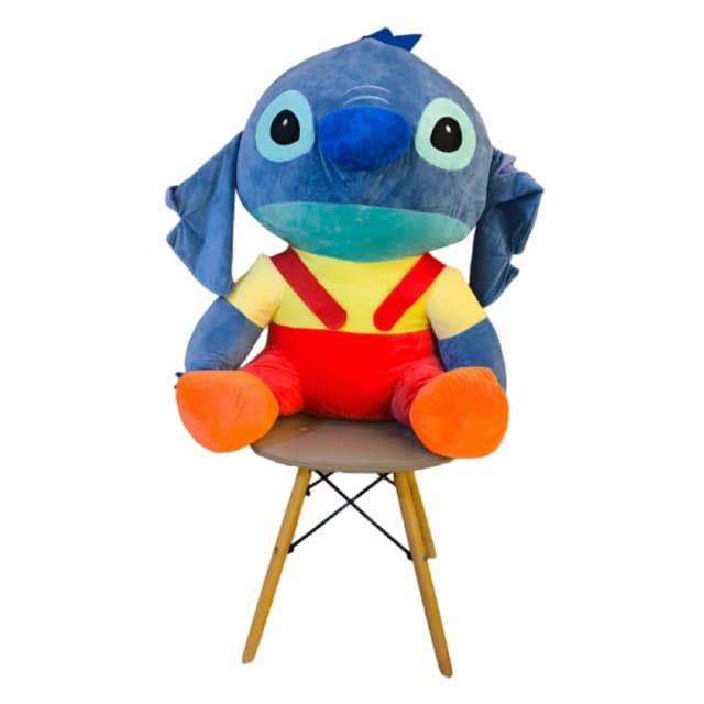 Urso Pelúcia Gigante Lilo E Stitch 80cm Grande Azul