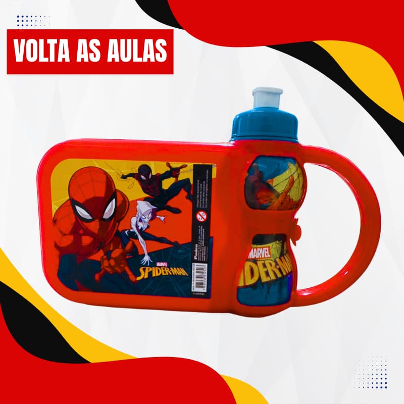 Kit Porta lanche e Garrafinha Volta as Aulas