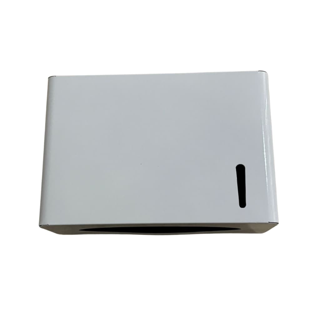 Toalheiro Inox Dispenser Suporte De Papel Toalha Interfolha Branco