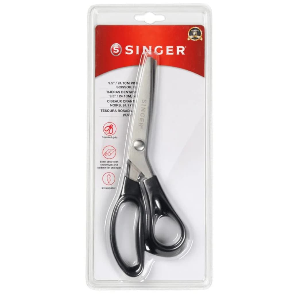 Tesoura de Picote Zigue-Zague Uso Geral 9.5 Polegadas - Singer