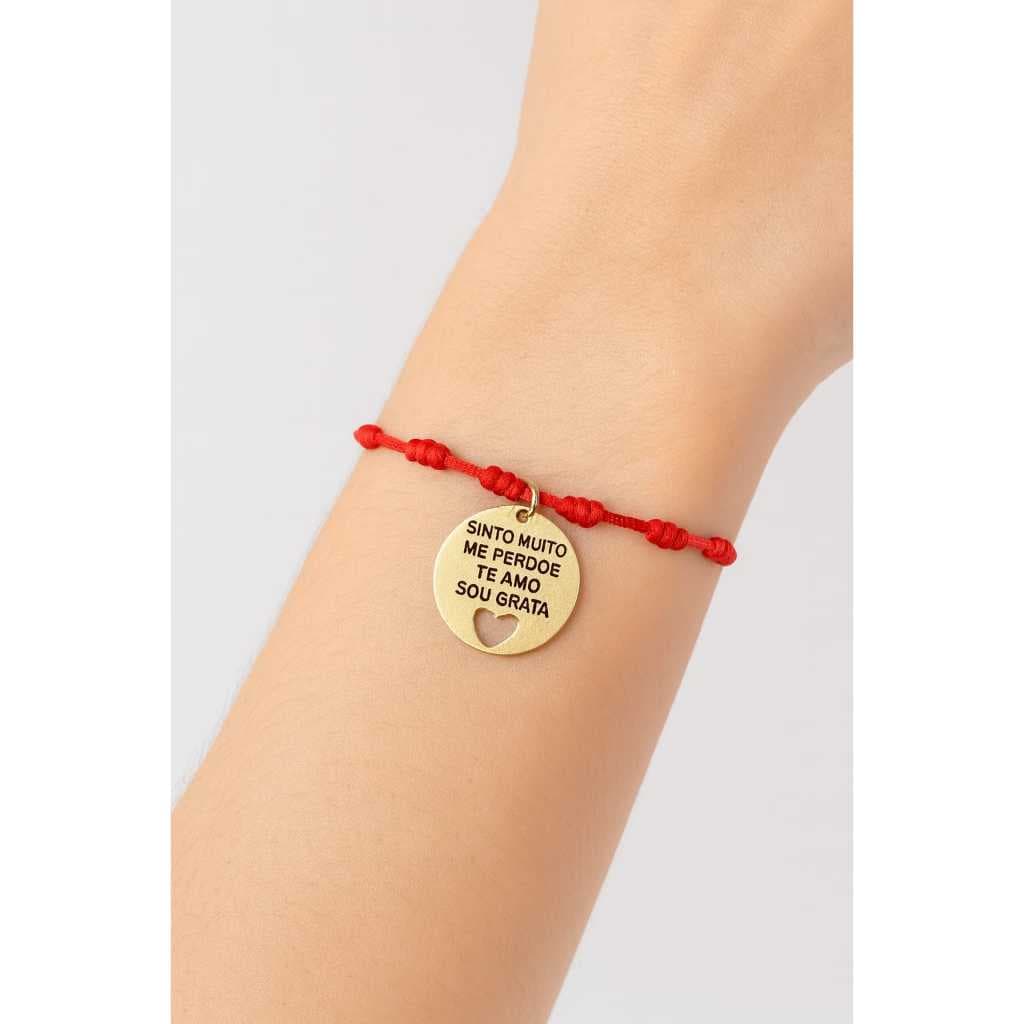 ⭐ Pulseira 7 Nós Ho’oponopono – Sinto Muito, Me Perdoe, Te Amo, Sou Grata