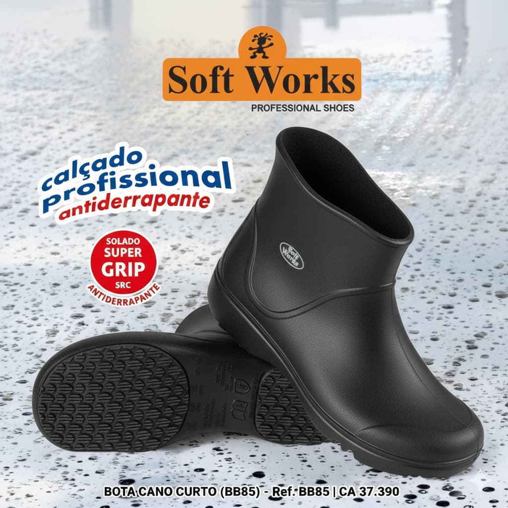 bota branca epi soft works resistente impermealvel bota cano alto bb85