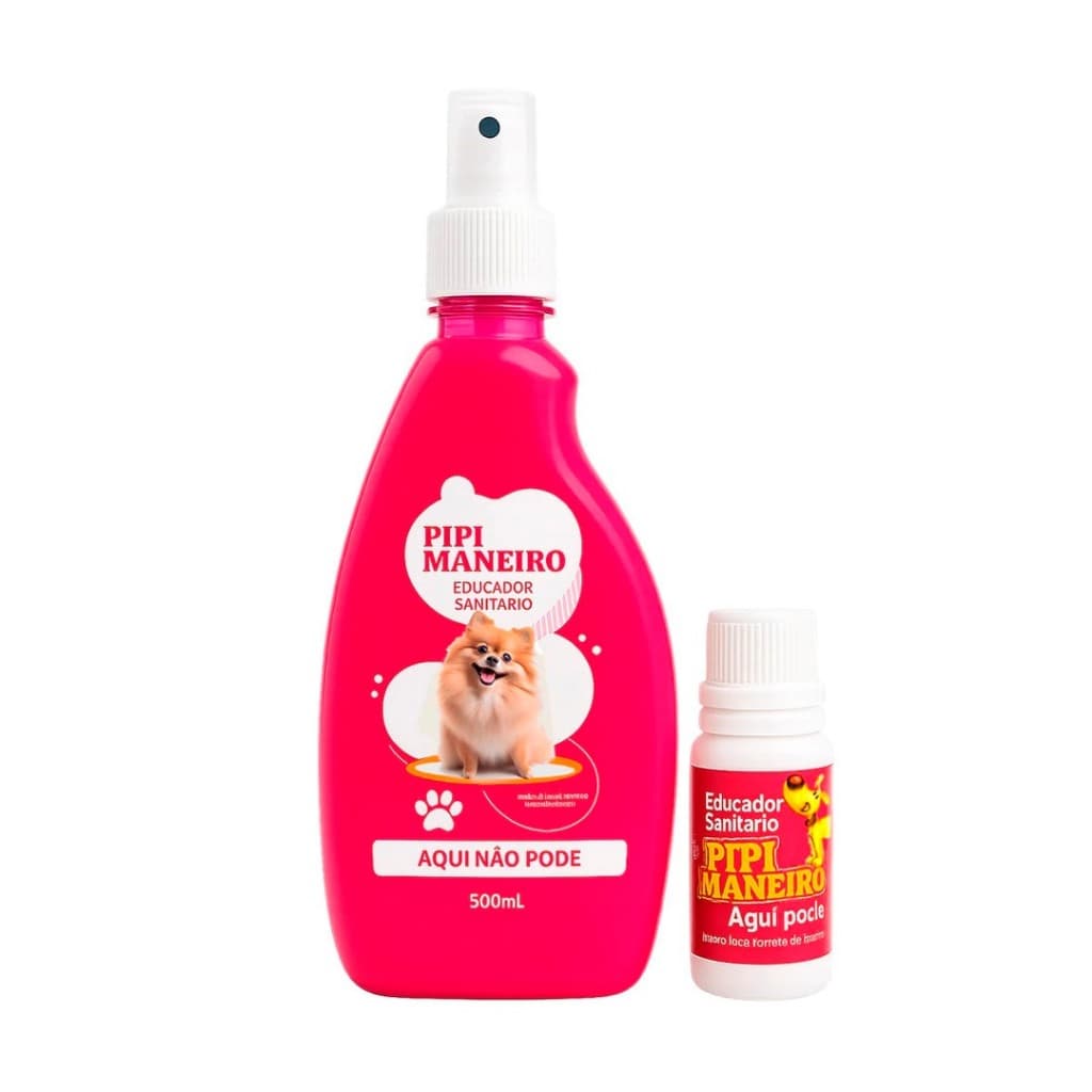 Kit Educador Sanitário Xixi Sim Xixi Não Para Cães 500ml