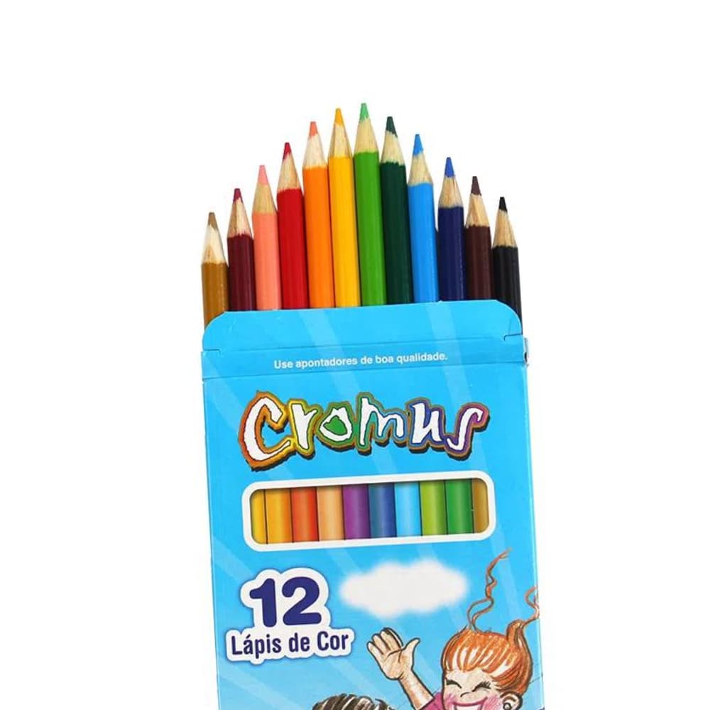 LAPIS 12 CORES CROMUS REDONDO