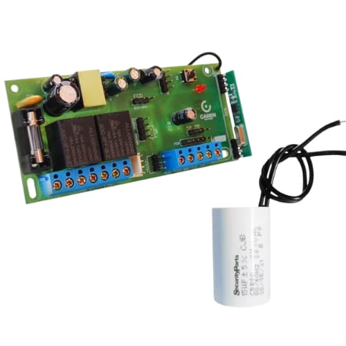 Central Universal Para Motores de Portão + Capacitor de 12 ou 15 UF Garen Ppa Acton Rcg Seg