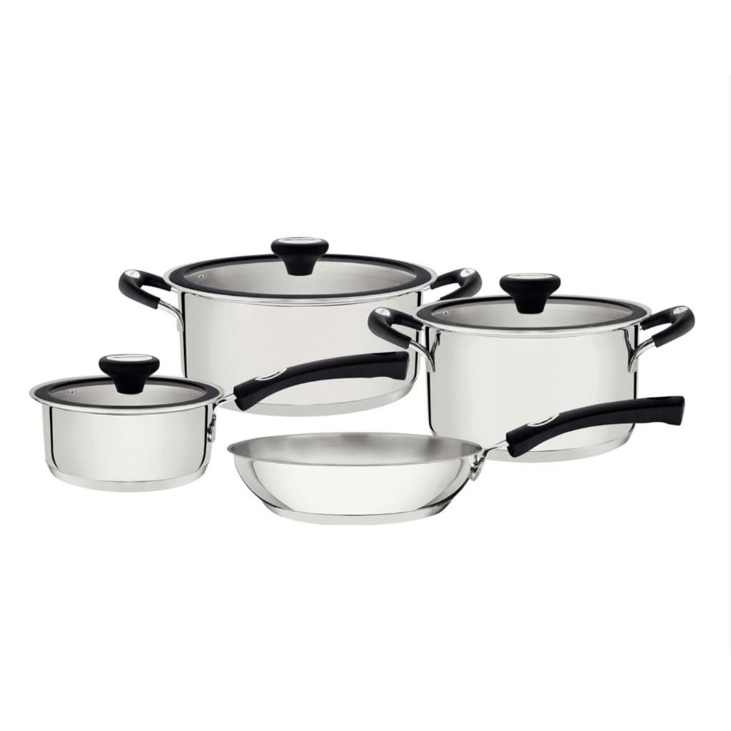 Jogo de Panelas Tramontina Solar Aço Inox Indução 4 Pçs