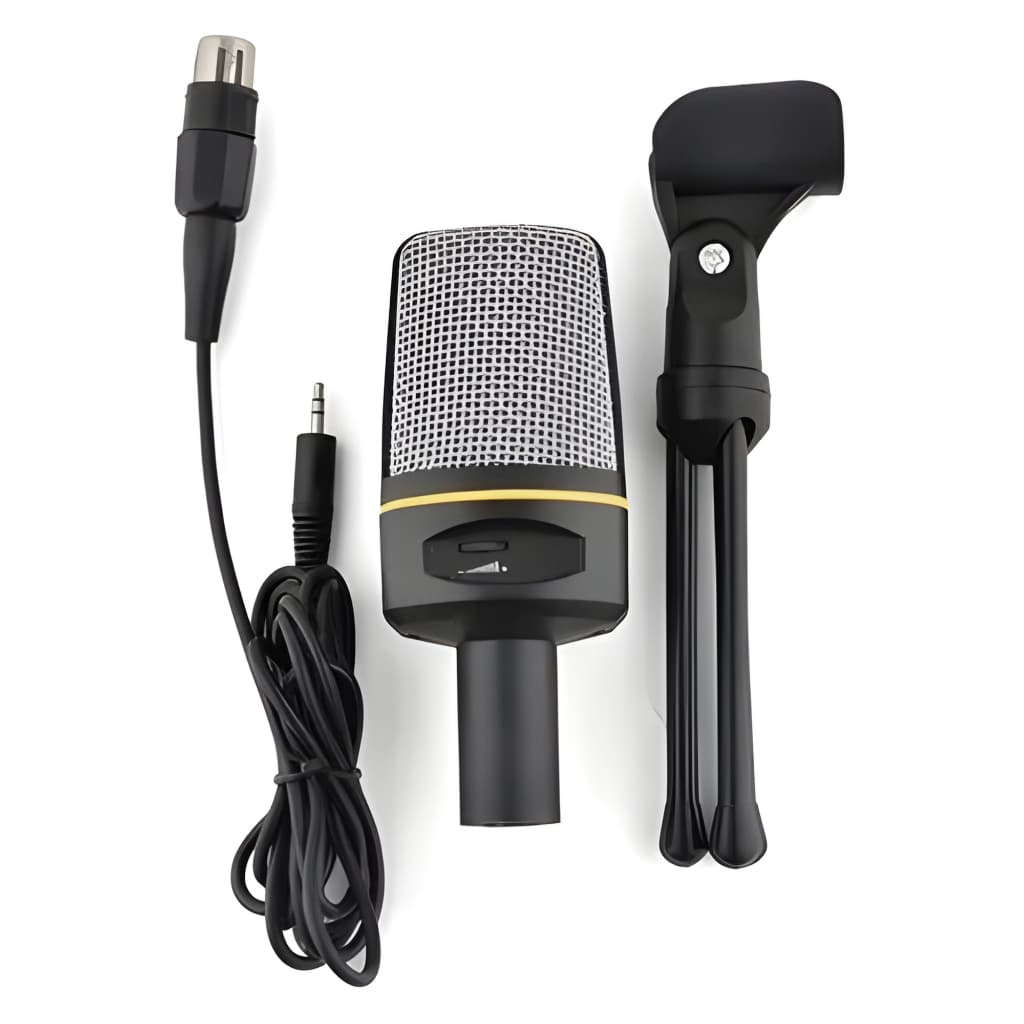 Microfone Condensador SF920 Com Tripé E Cabo 2m