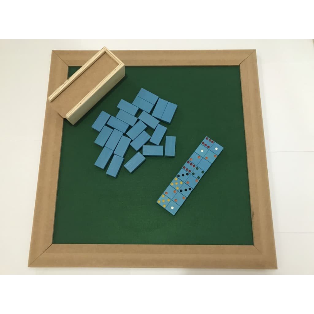 Dominó Artesanal De Pvc C/ Pino + Tabuleiro - Sem Marcas!