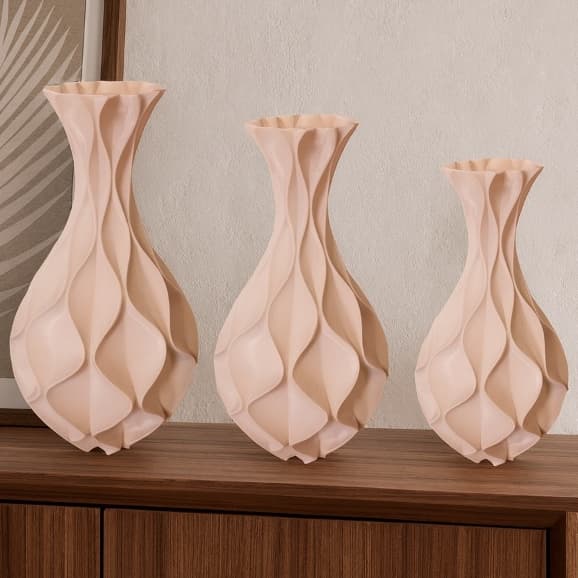 Kit 3 Vasos Jarros Para Plantas Artificiais Decoração Casa Moderna