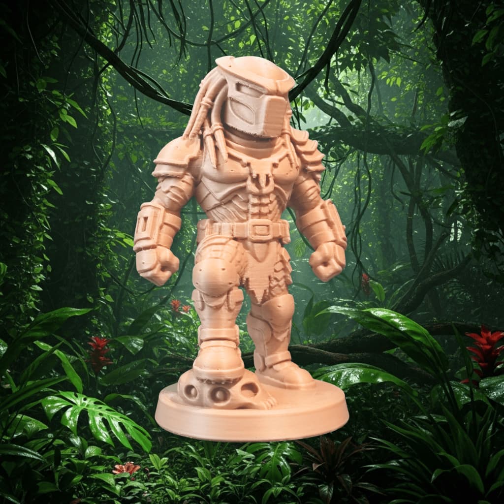 Estátua Predador Selva | Decorativa Sci-Fi | Impressão 3D | Colecionável Geek