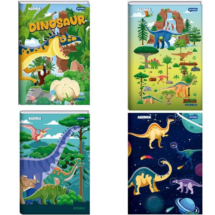 AGENDA ESCOLAR PERMANENTE STONE DINO JANDAIA