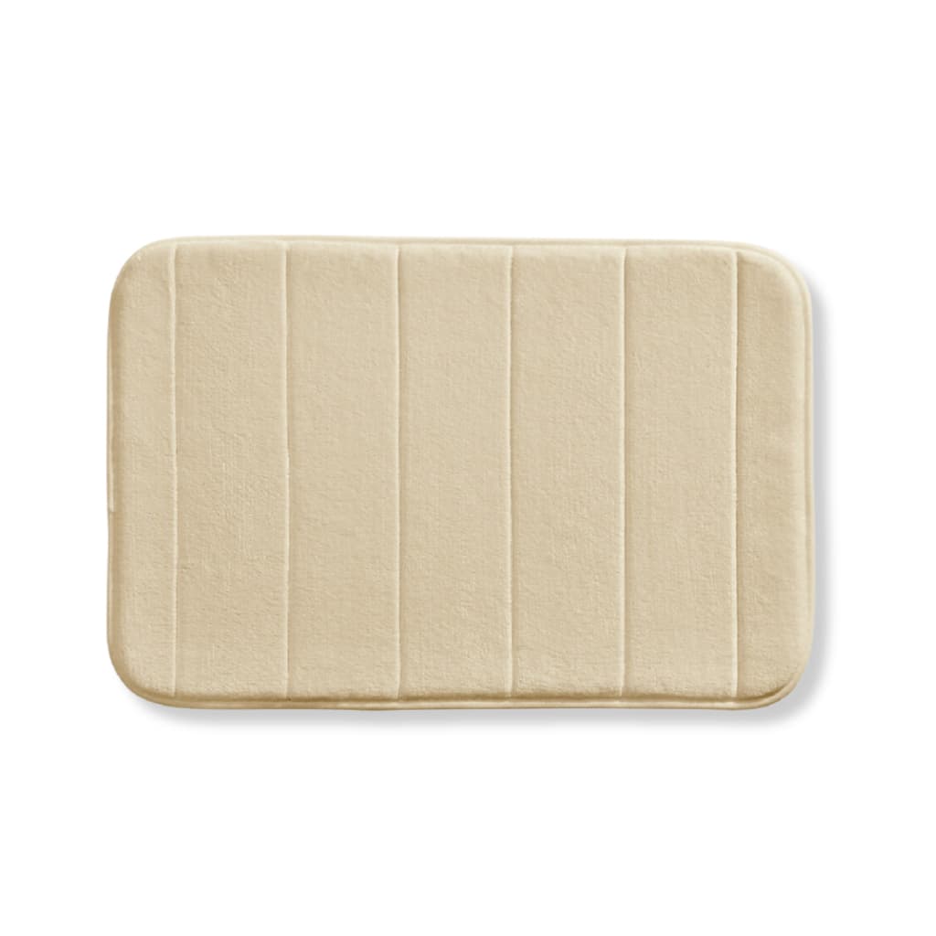 Tapete Banheiro Macio Antiderrapante Microfibra 60x40 Conforto Absorção Poliéster Bege Marrom Carmim