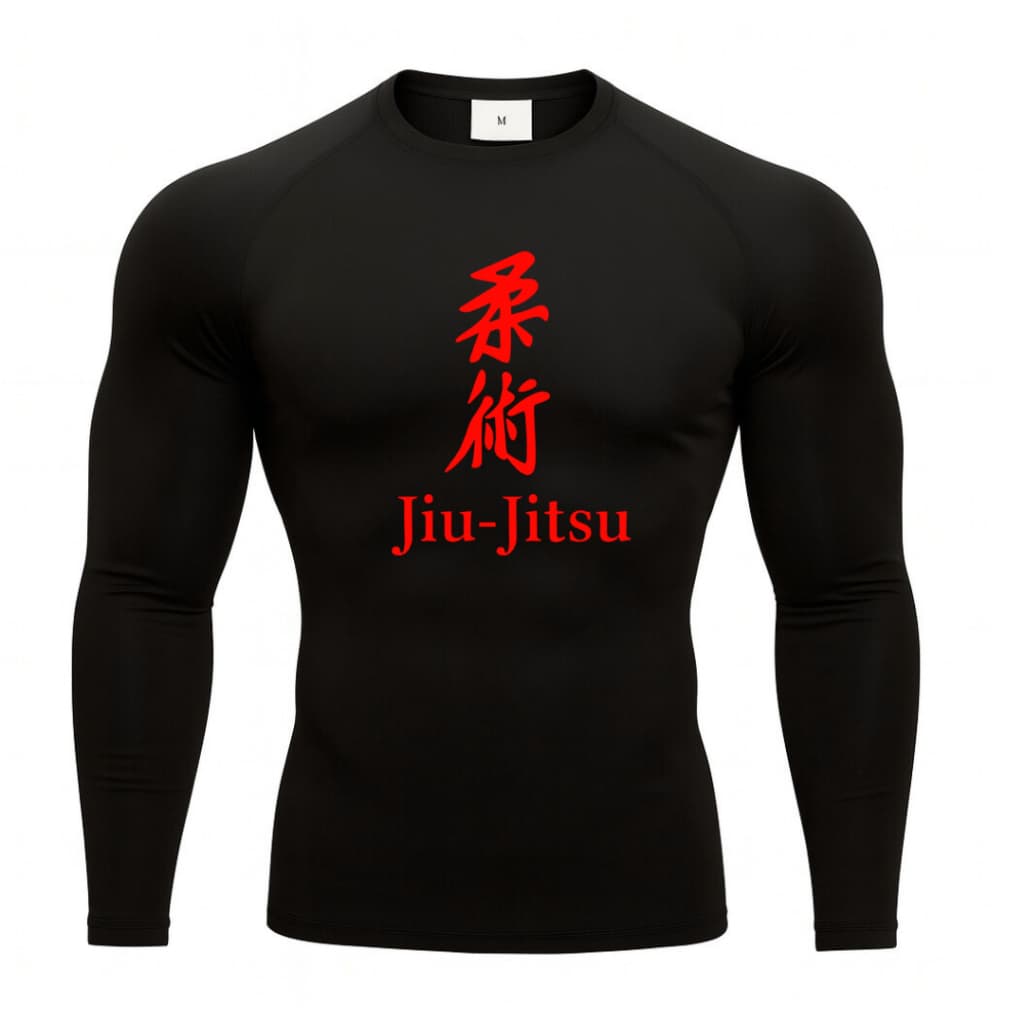 Camiseta Longa Compressão JiuJitsu Rash Guard