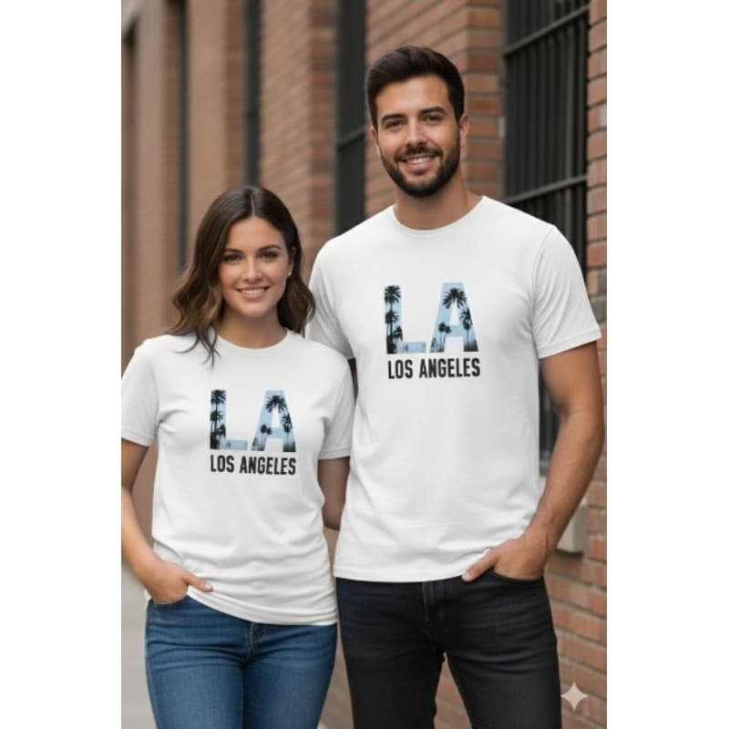 Camiseta Unissex Los Angeles T-Shirt 100% Algodão Envio Imediato